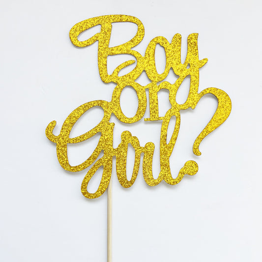 Boy or Girl Cake Topper