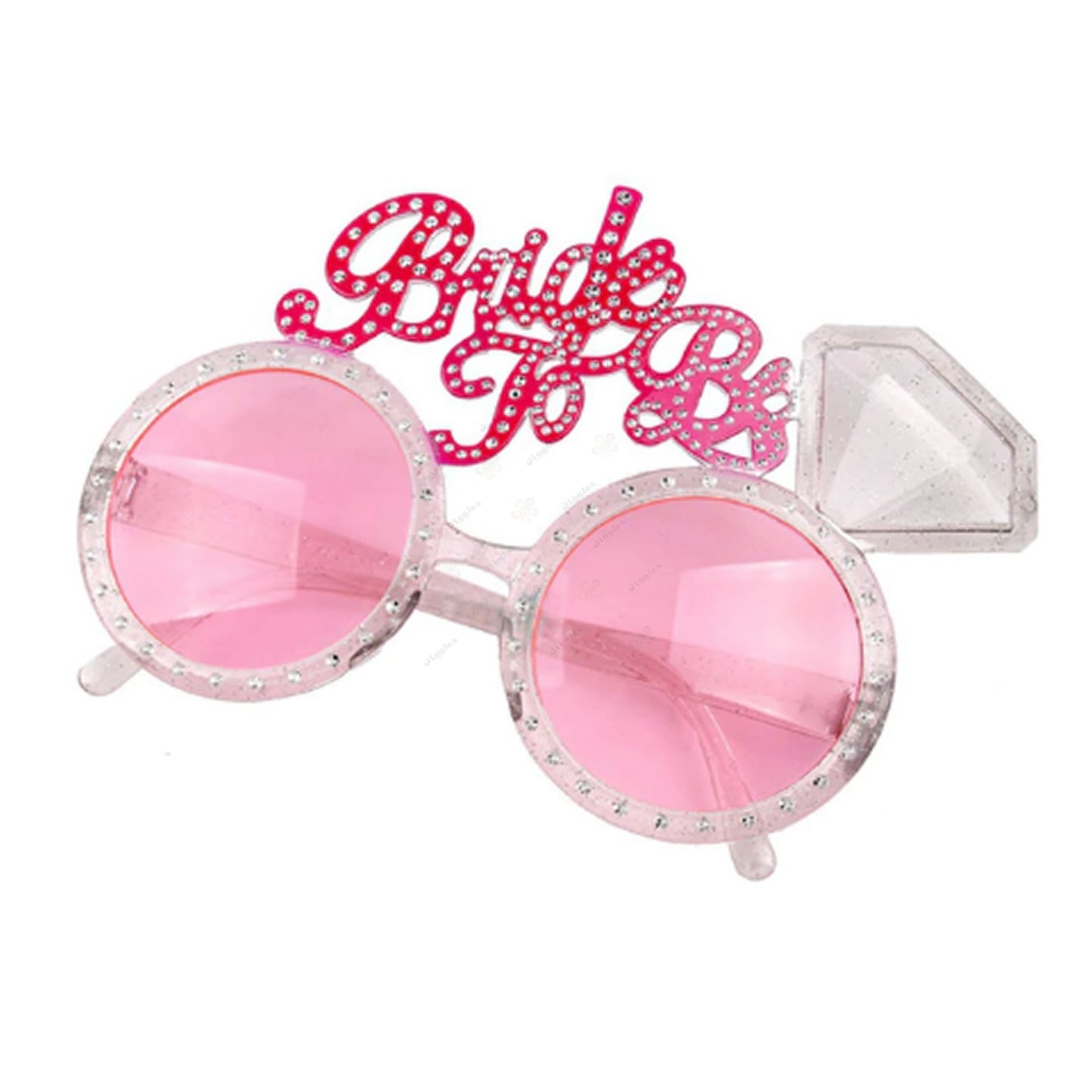 Bride To Be Novelty Diamond Ring Glasses