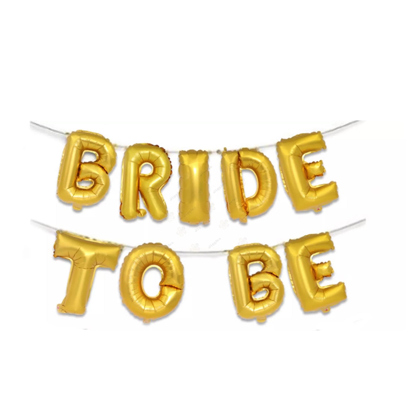 Bride To Be Foil Letter Balloon Set Gold 16"