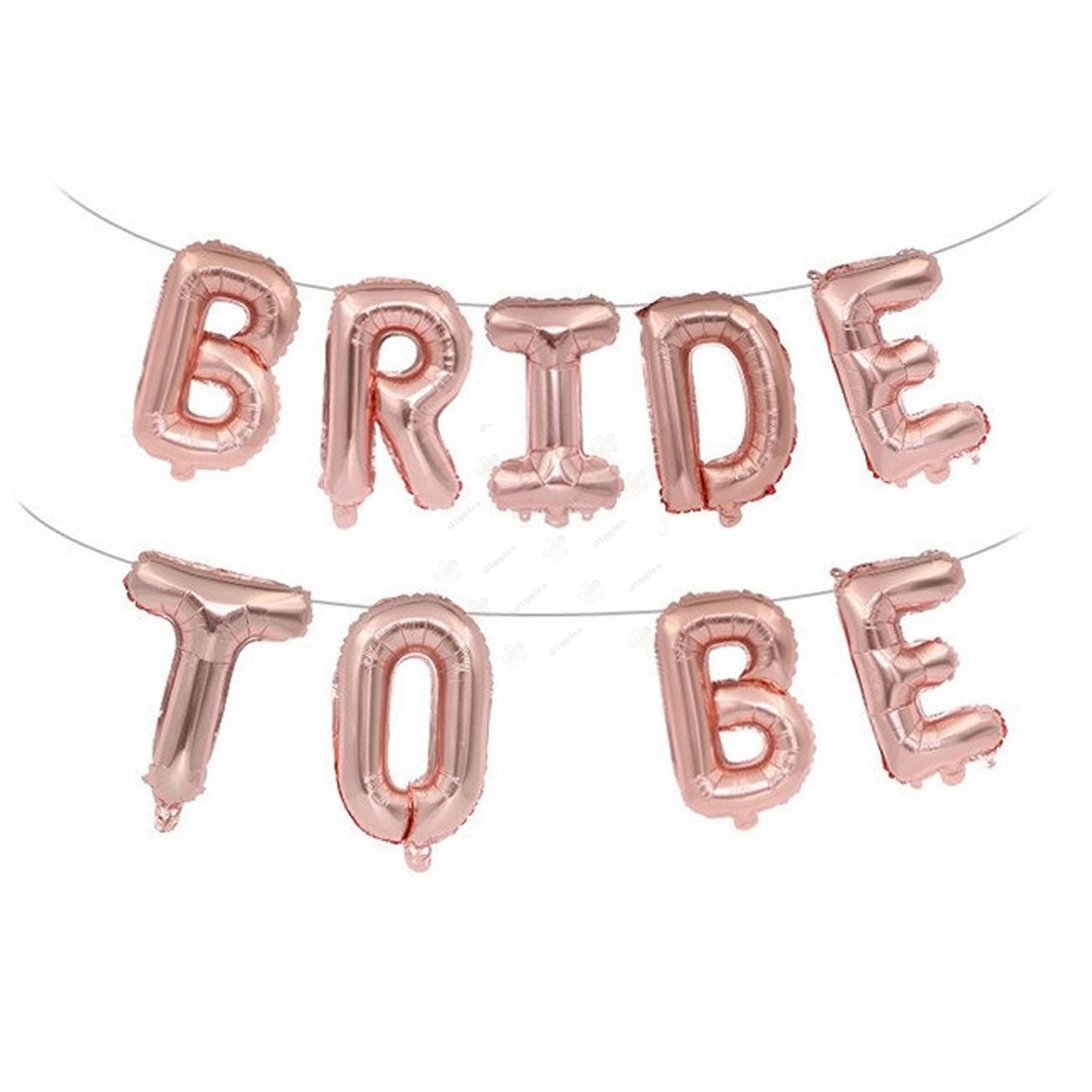 Bride To Be Foil Letter Balloon Set Gold 16"