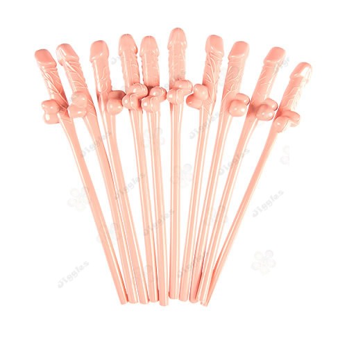 Willy Dickey Drinking Straws - Nude color