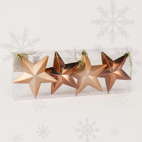 Brown Star 9cm 4pc Pack