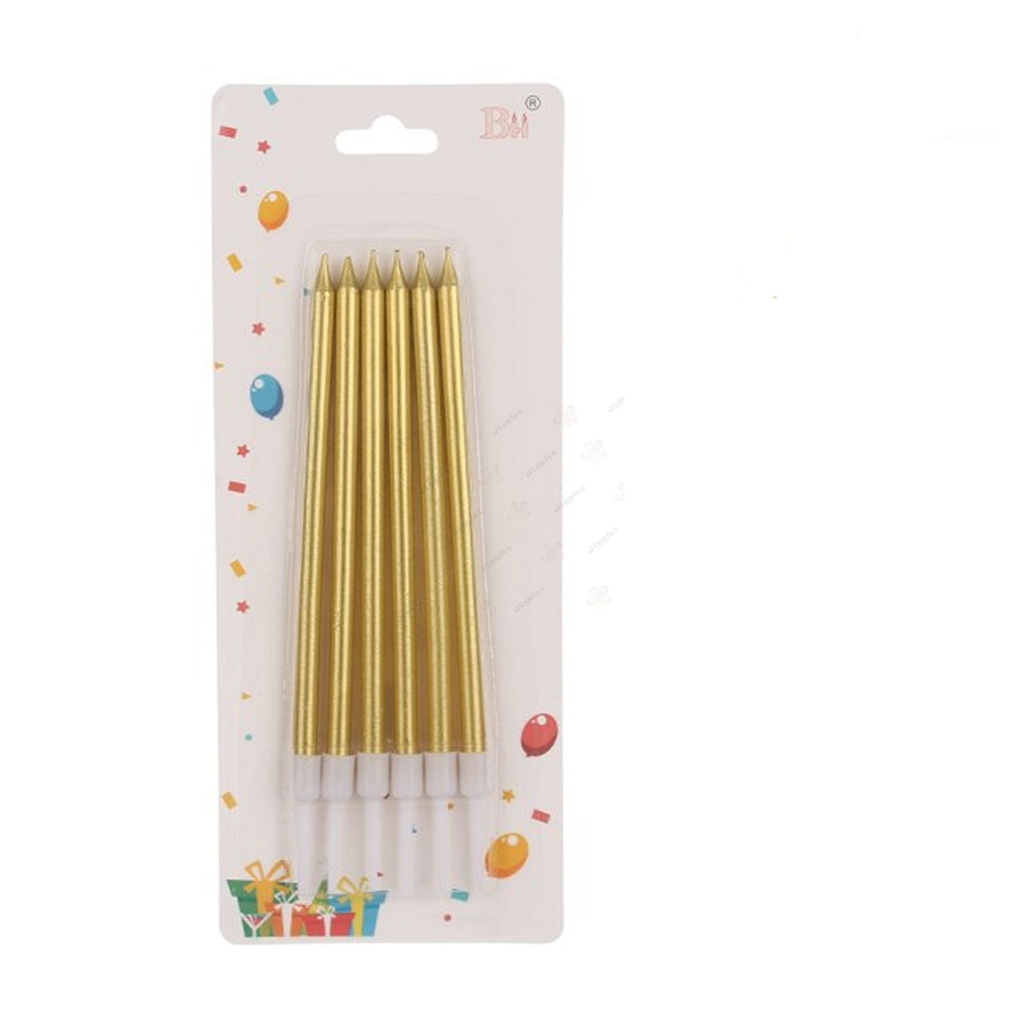 Metallic Slim, Long Candles Gold