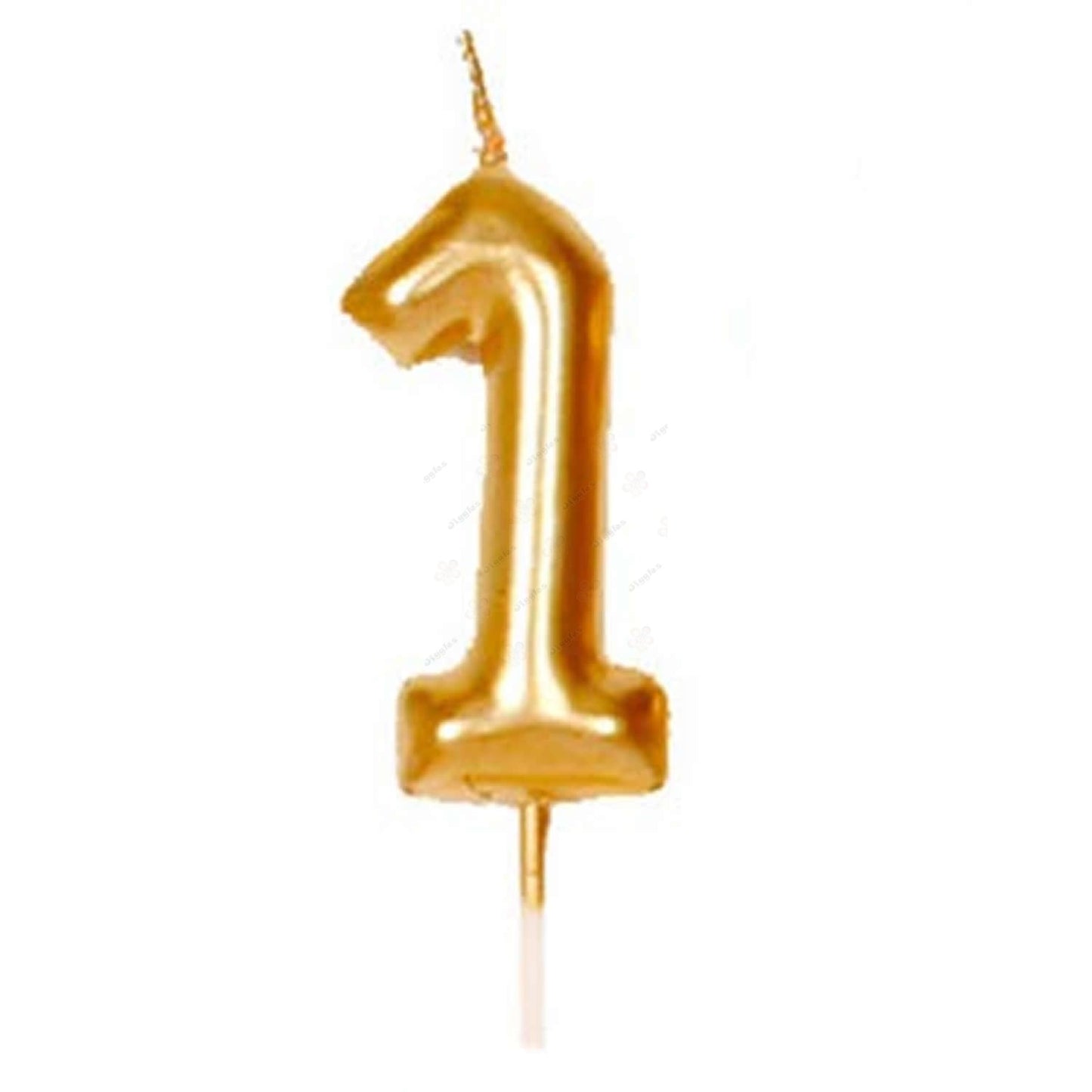 Gold Number Candles