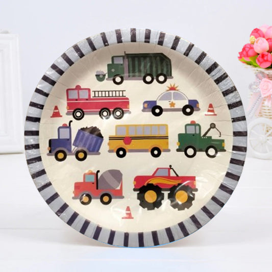 Transport Themes Paper Plate