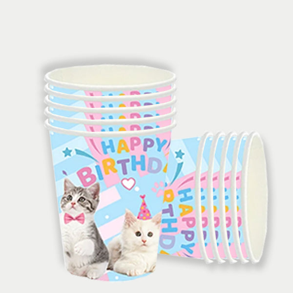 Cat Theme Paper Cups