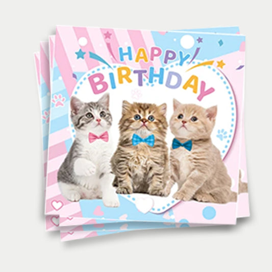 Cat Theme Paper Napkins