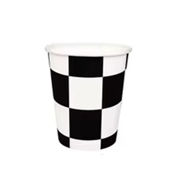 chequered paper cup