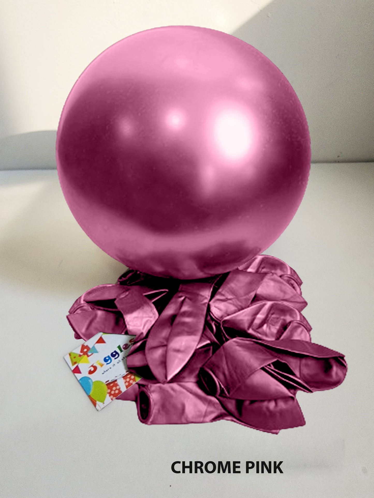 Chrome Pink Balloons