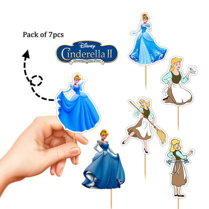 Disney Cinderella Princess Cup Cake Topper