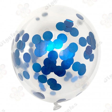 Confetti Blue Balloon