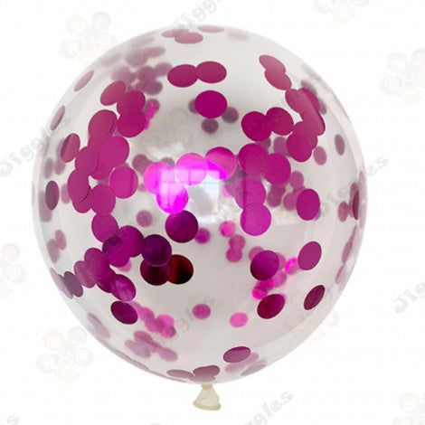 Confetti Hot Pink Balloon