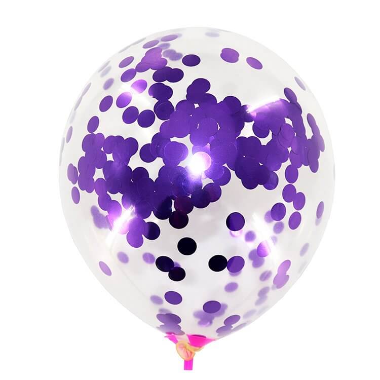 Confetti purple balloon