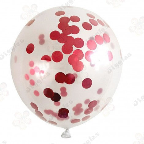 Confetti Red Balloon