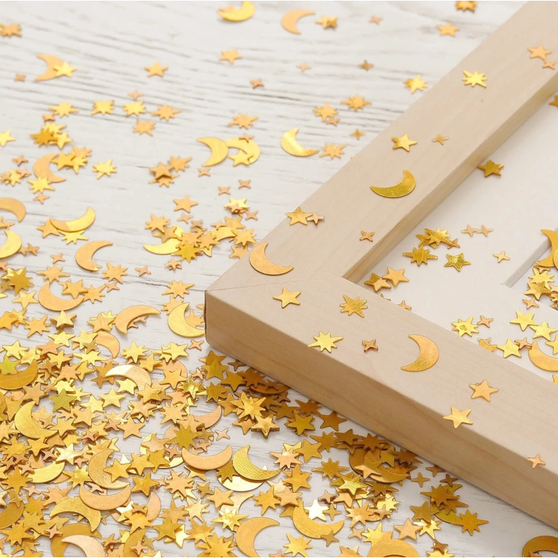 Star Moon Table Confetti Gold & Silver