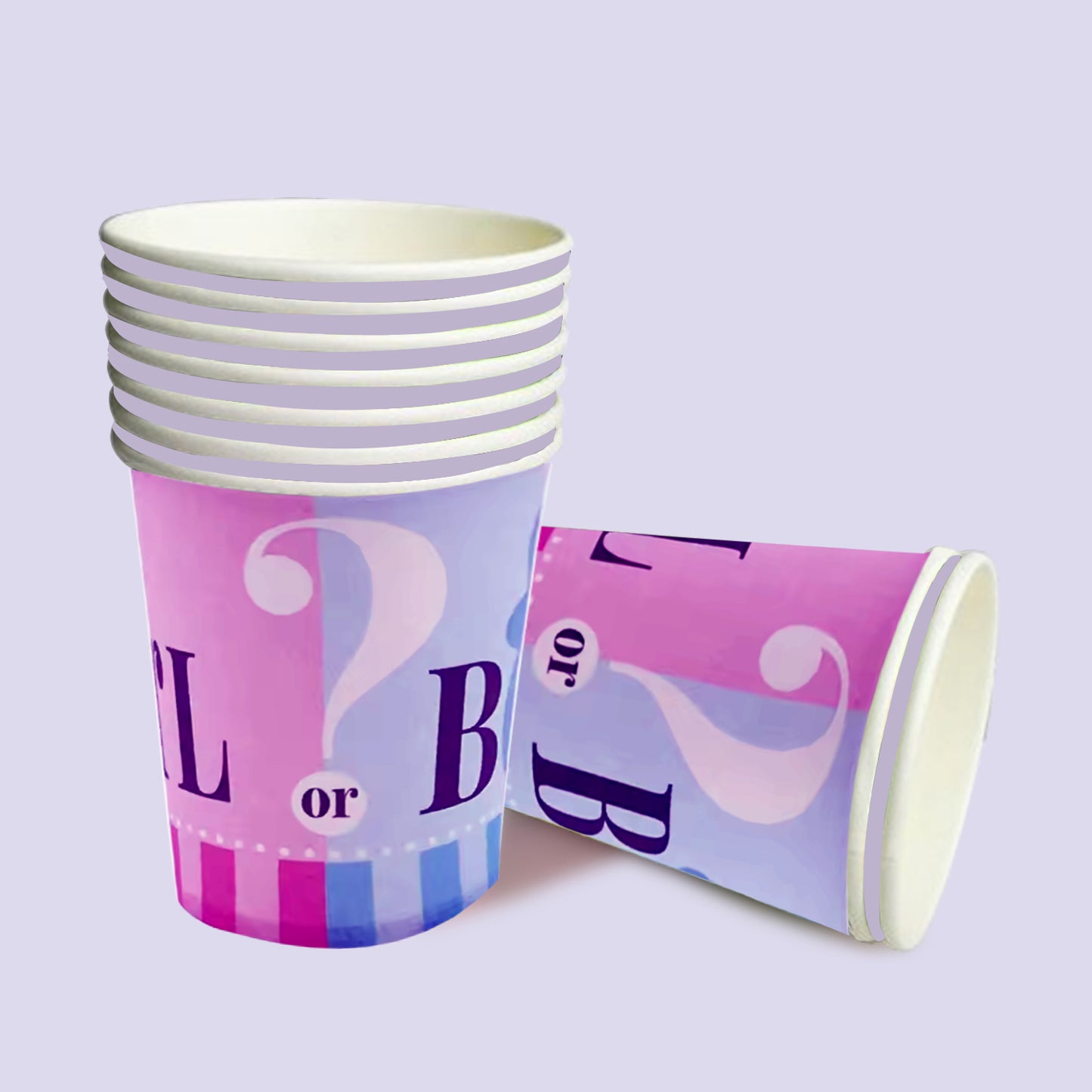 Girl Or Boy Theme Paper Cup