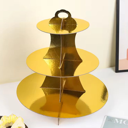 Cupcake Stand Metallic Gold