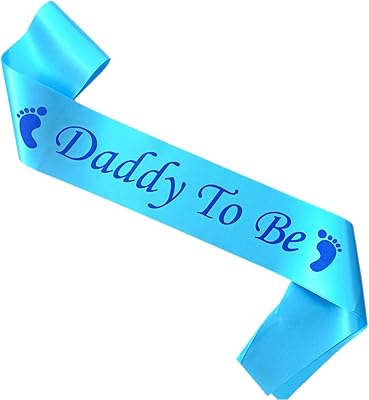 Daddy To Be Blue Sash Drak Text