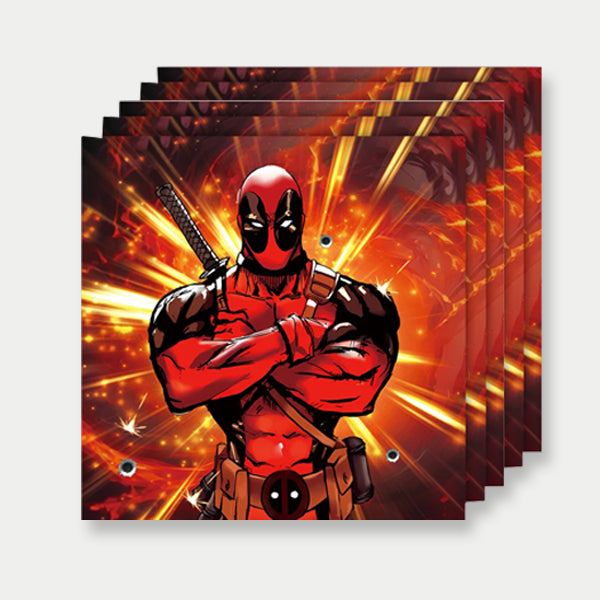 Deadpool Theme Paper Napkins