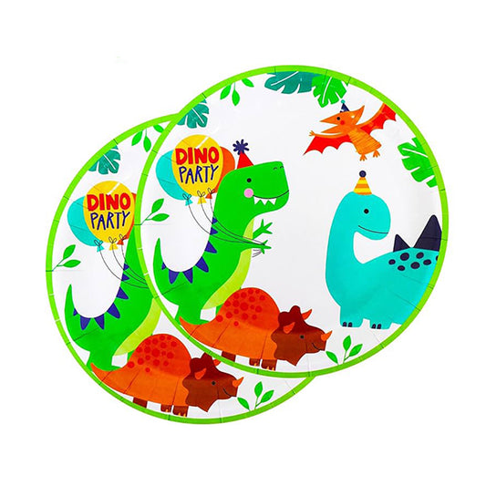 Dinosaur paper plate