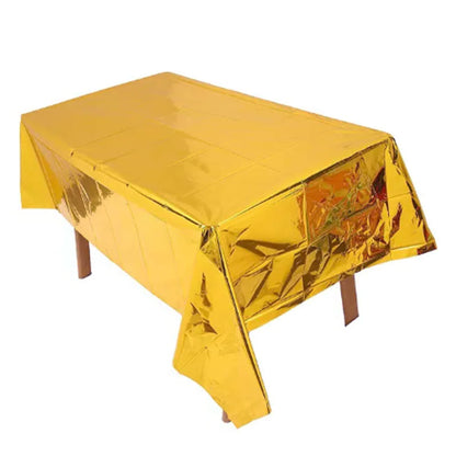 Metallic Plastic Table Covers