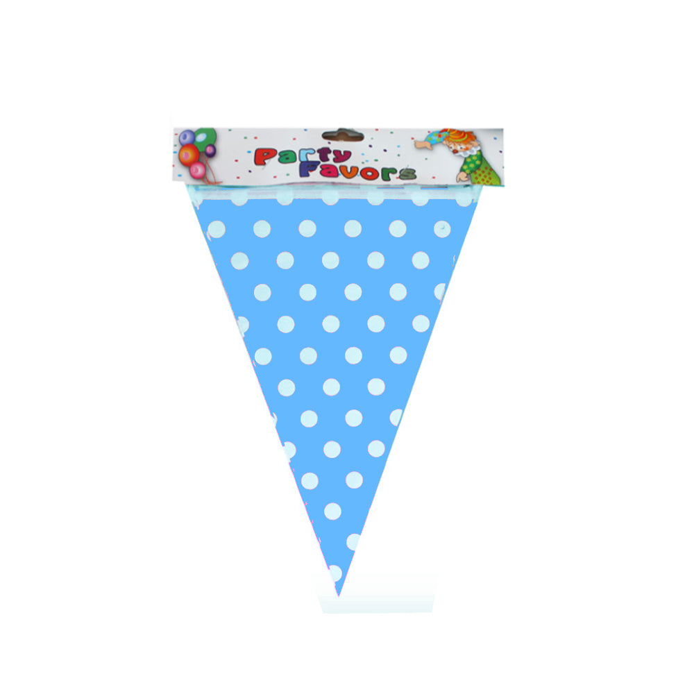 Flage Bunting Black Light Blue