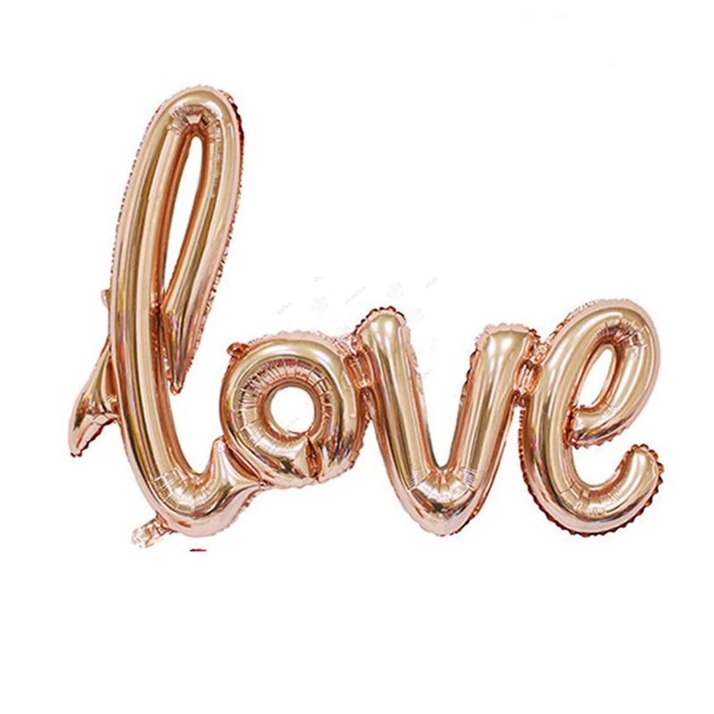 Love Script Foil Balloon Gold