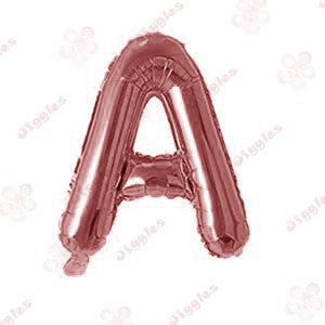 Foil Letter Balloon Rose Gold