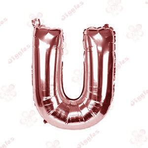 Foil Letter Balloon Rose Gold