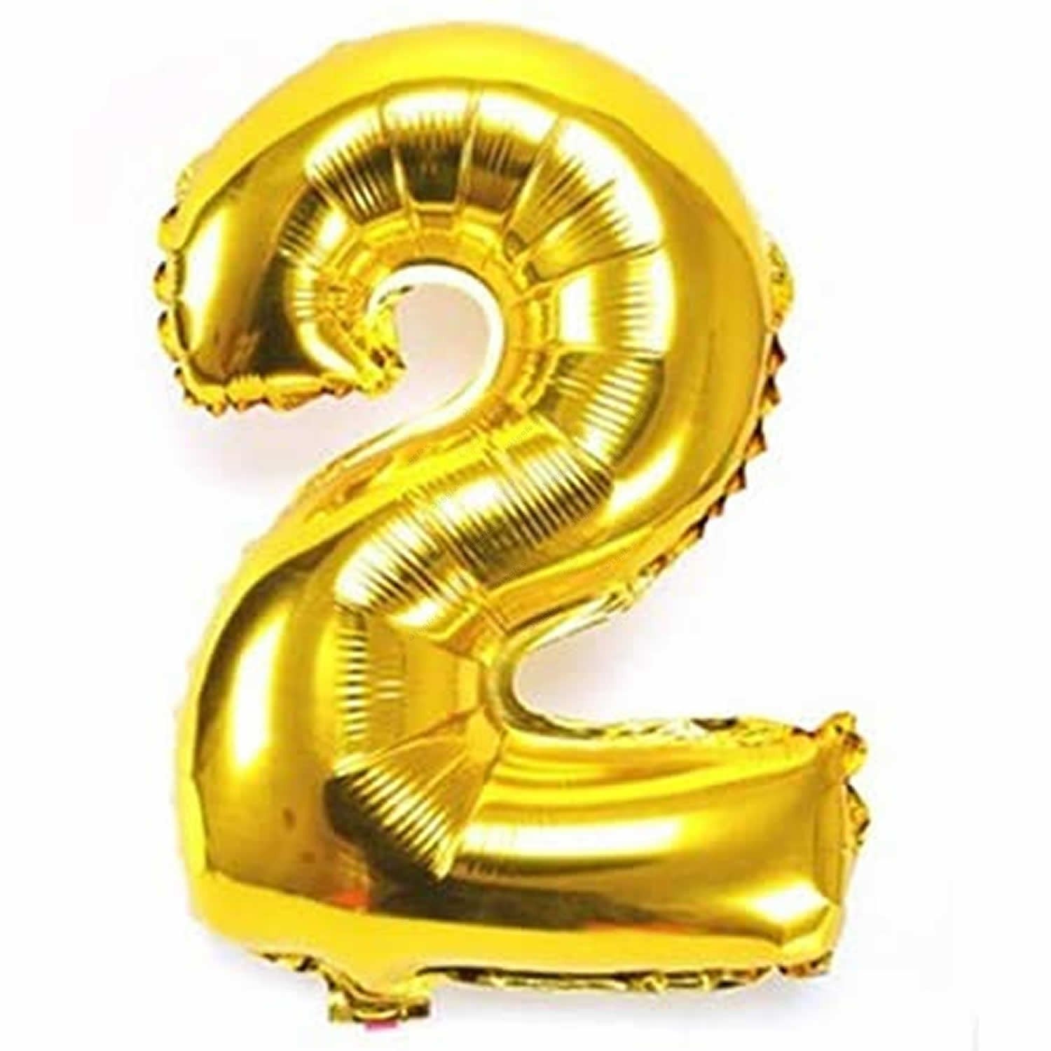 32 inch Gold Foil Number 2 balloon