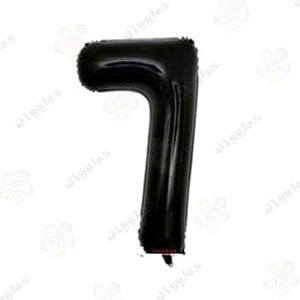 Foil Number Balloon Black 32" (Air Filling Only)