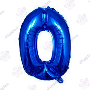 Foil Number Balloon  Blue 32" (Air Filling Only)