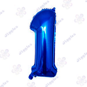 Foil Number Balloon  Blue 32" (Air Filling Only)