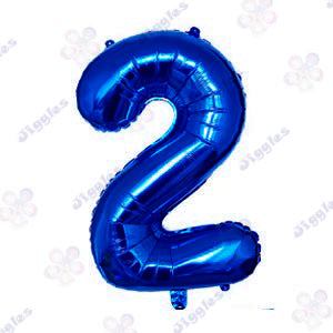 Foil Number Balloon  Blue 32" (Air Filling Only)