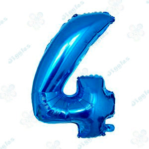 Foil Number Balloon  Light Blue 40"