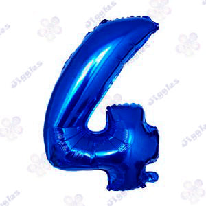 Foil Number Balloon  Blue 32" (Air Filling Only)