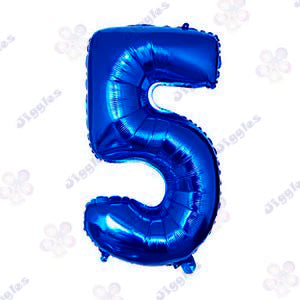 Foil Number Balloon  Blue 40"