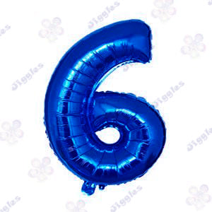 Foil Number Balloon  Blue 32" (Air Filling Only)