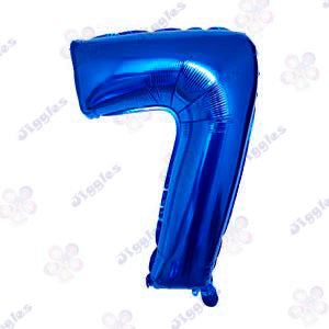 Foil Number Balloon  Blue 32" (Air Filling Only)