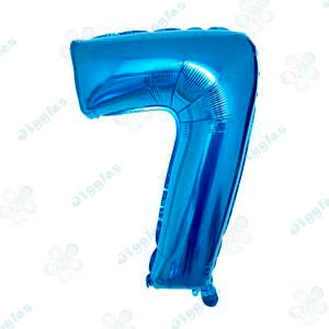 Foil Number Balloon  Light Blue 40"