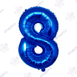 Foil Number Balloon  Blue 32" (Air Filling Only)