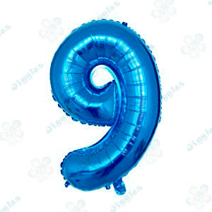 Foil Number Balloon  Light Blue 40"