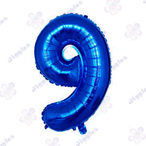 Foil Number Balloon  Blue 32" (Air Filling Only)