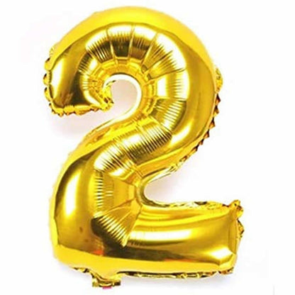 Foil Number Balloon Gold 32" (Air Filling Only)