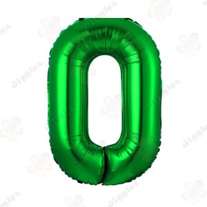 Foil Number Balloon Green 32" (Air Filling Only)