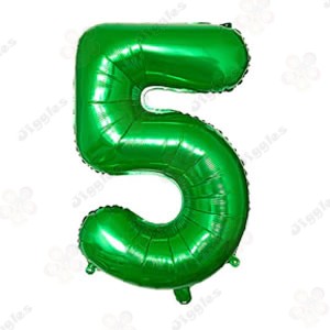 Foil Number Balloon Green 32" (Air Filling Only)