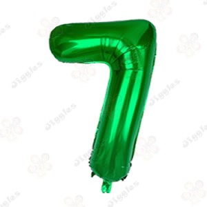 Foil Number Balloon Green 32" (Air Filling Only)