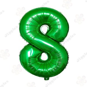 Foil Number Balloon Green 32" (Air Filling Only)