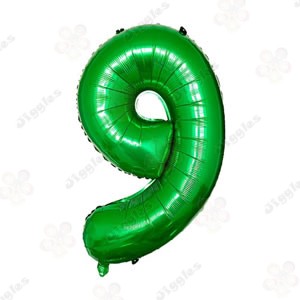 Foil Number Balloon Green 32" (Air Filling Only)