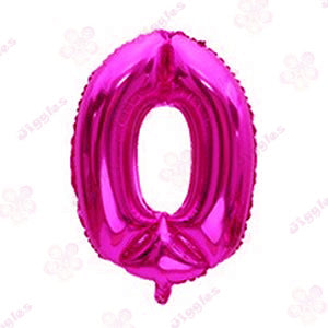 Foil Number Balloon Hot Pink 40"